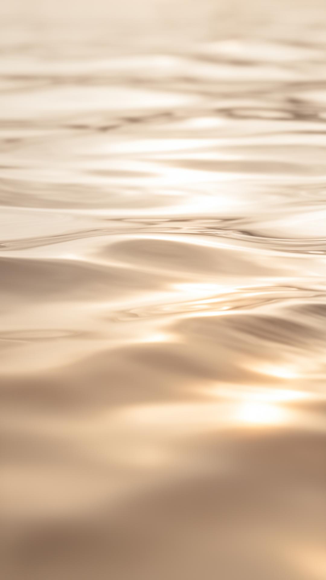 Soft light moving across water